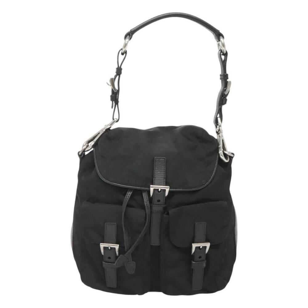 Prada Nylon Shoulder Bag Black